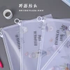 Simple, transparent, fresh and clean astronaut fruit multi-series rimmed file bag, storage bag, document, ticket and archive bag details Picture